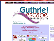 Tablet Screenshot of guthrieescape.com